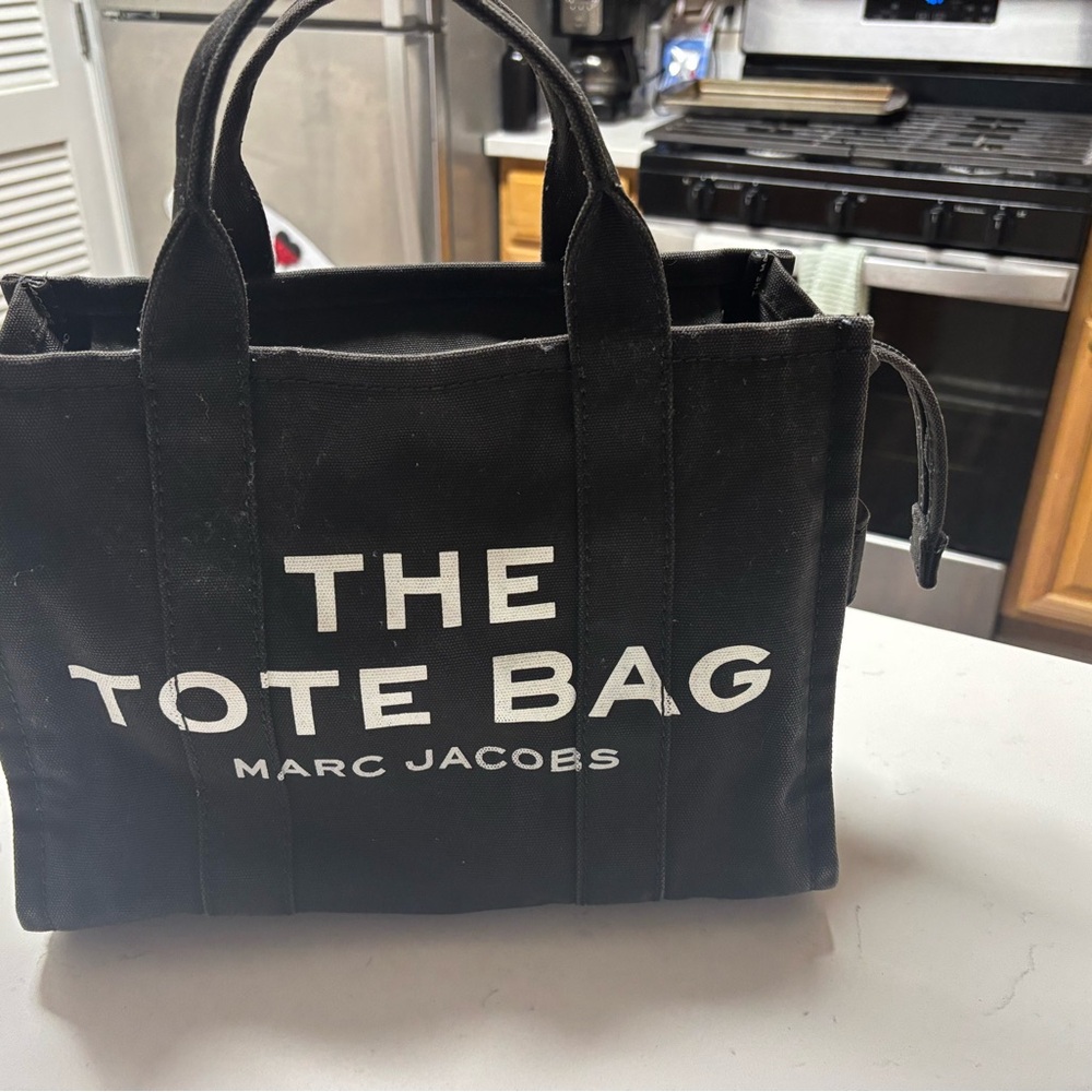 Marc Jacobs Black Canvas Tote Bag